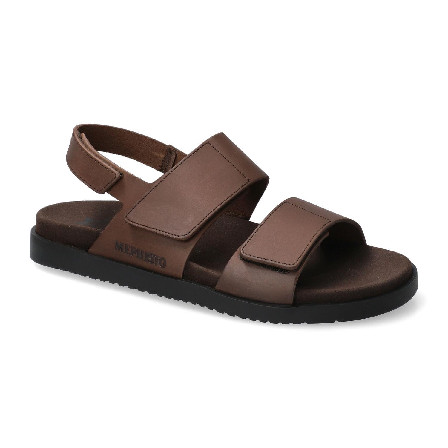 sandales homme modèle Gautier Brun foncé - Mephisto